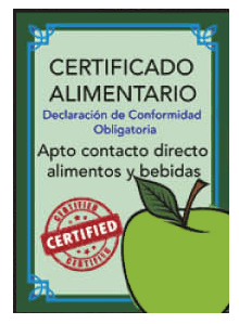 certificado alimentario